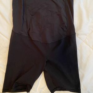 Maternity black biker shorts